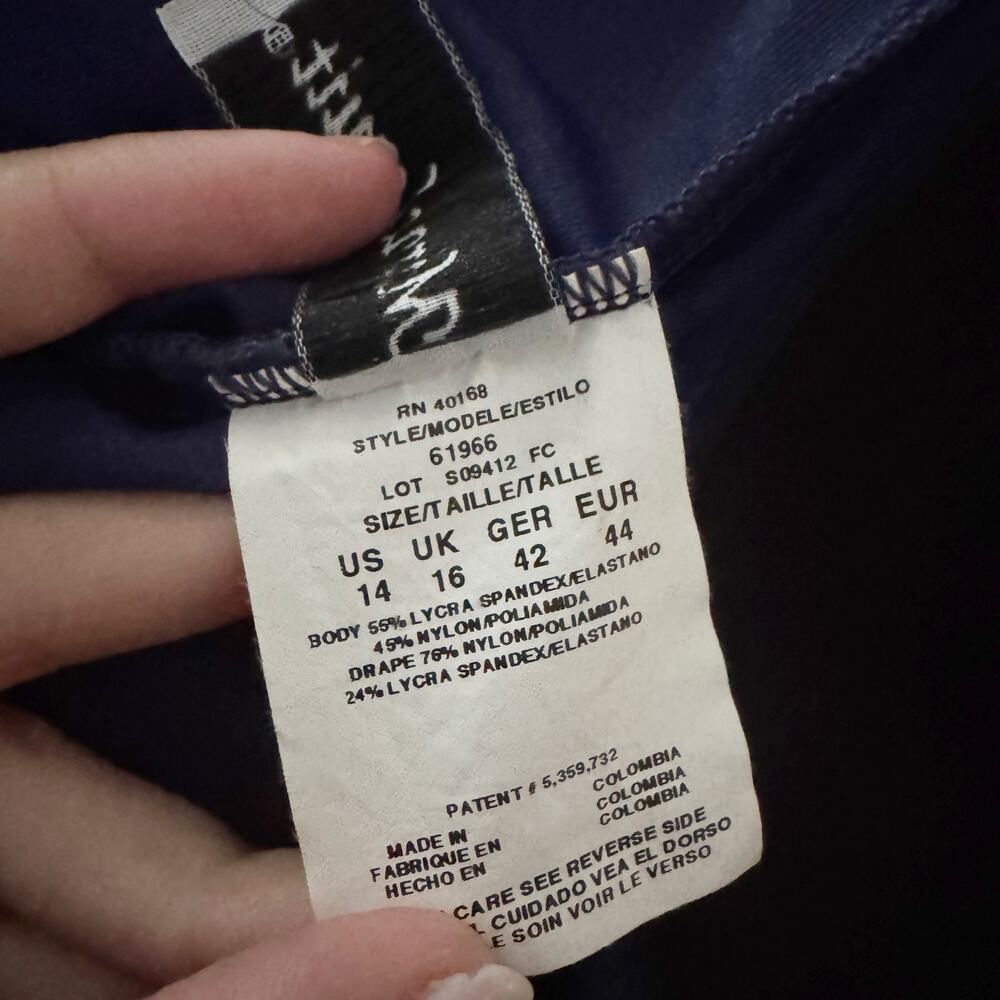 MIRACLESUIT Escape One Piece Swimsuit Navy Blue 14 - Picture 8 of 8